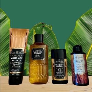 NWT Men’s Bath & Body Works Whiskey Reserve Body Wash Collection